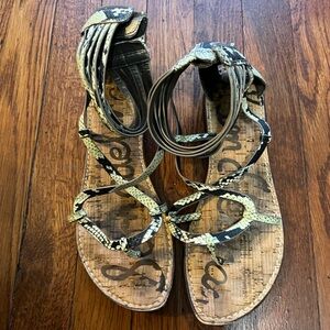 Women's Snake Print Sandals